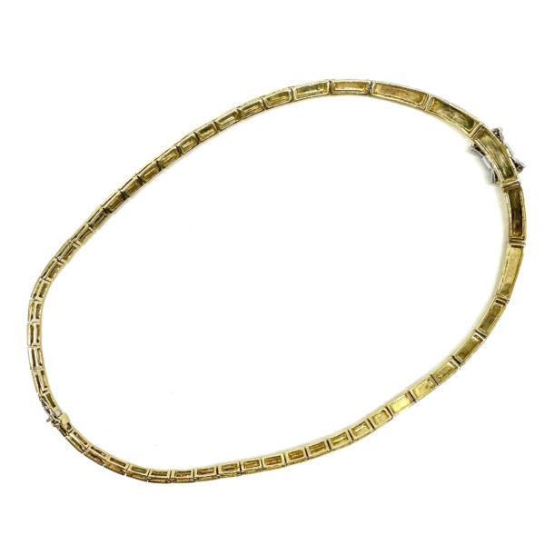 Collier or jaune et pavage diamants – Image 4