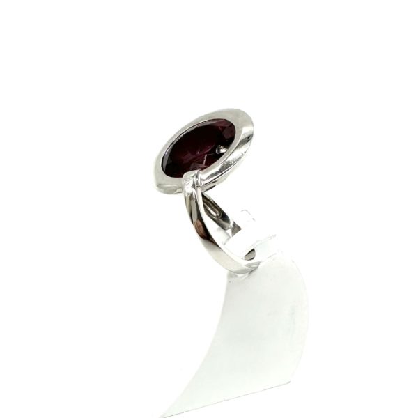 bijou occasion or blanc 750 millièmes 18 carats bijouterie frot guilde bague tourmaline rose