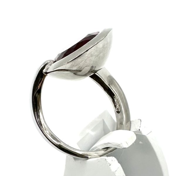 bijou occasion or blanc 750 millièmes 18 carats bijouterie frot guilde bague tourmaline rose