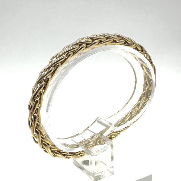 bijou occasion or jaune 750 millièmes 18 carats bijouterie frot guilde bracelet palmier massif