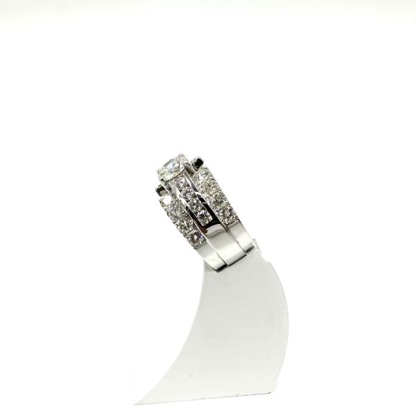 bijou occasion or blanc 750 millièmes 18 carats bijouterie frot guilde bague diamants joaillerie