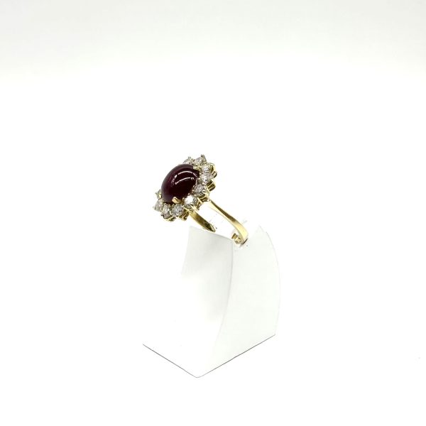 Bague or jaune rubis et diamants – Image 4