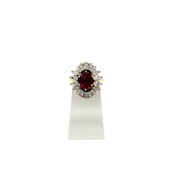 bijou occasion bijouterie frot guilde bague jaune diamants rubis certifié