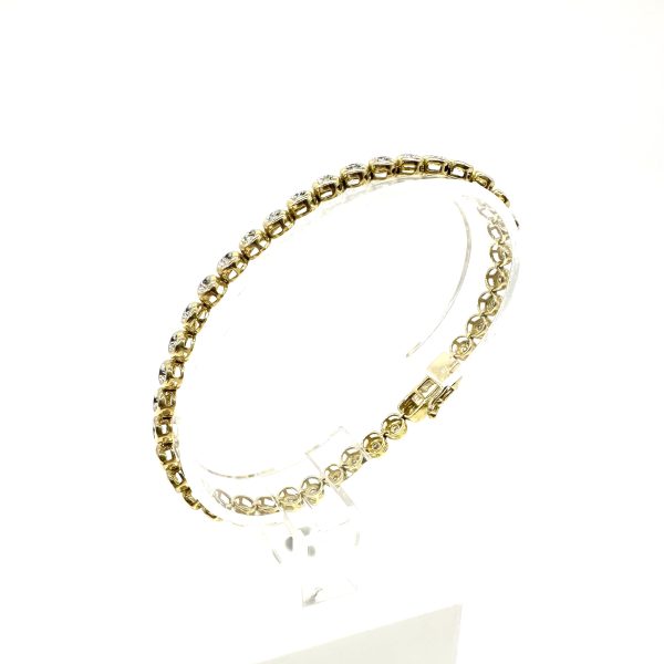 bijou occasion bijouterie frot guilde bracelet rivière diamants or jaune