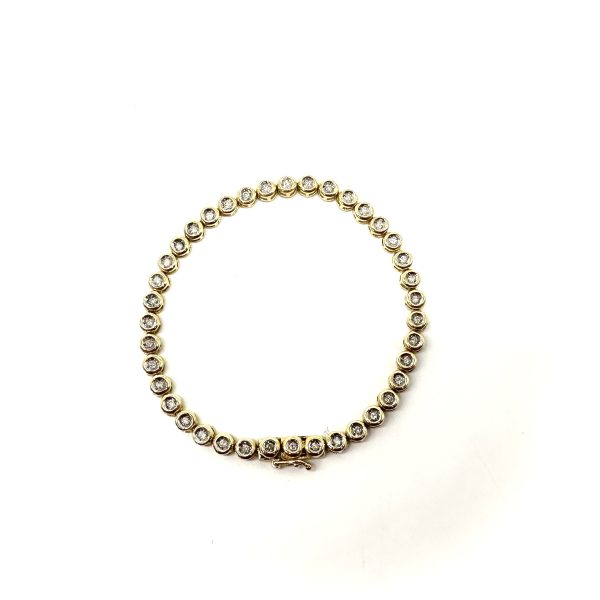 bijou occasion bijouterie frot guilde bracelet rivière diamants or jaune