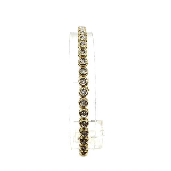 bijou occasion bijouterie frot guilde bracelet rivière diamants or jaune