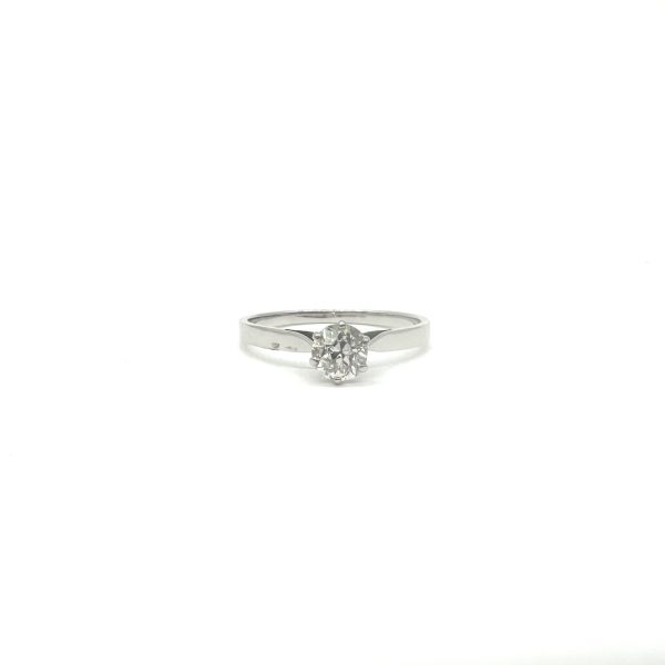 bijou occasion bijouterie frot guilde bague or blanc solitaire diamants