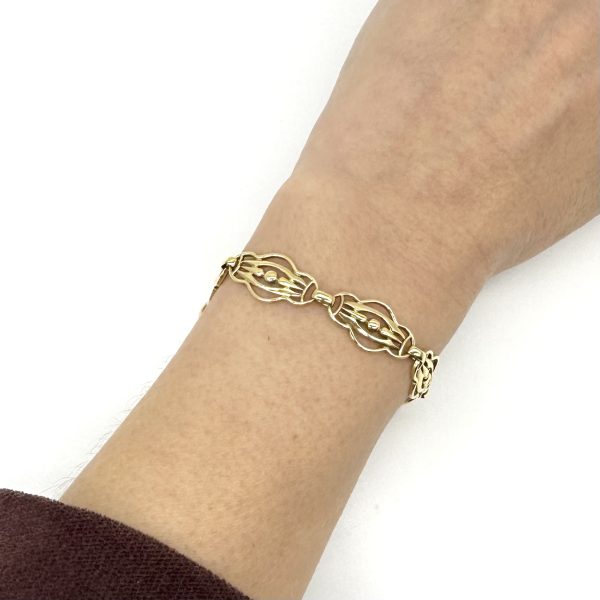 bijou occasion bijouterie frot guilde or jaune 750 bracelet fantaisie