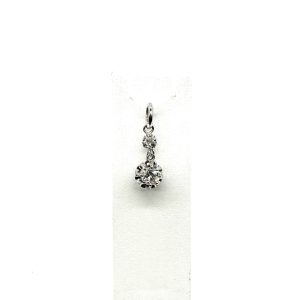 bijou occasion bijouterie frot guilde or blanc pendentif diamants