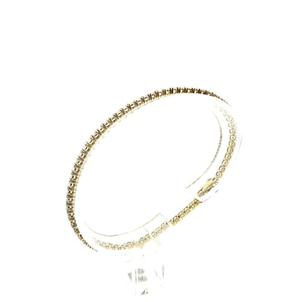 bijou occasion bijouterie frot guilde or 750 jaune bracelet rivière diamants