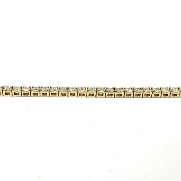 bijou occasion bijouterie frot guilde or 750 jaune bracelet rivière diamants