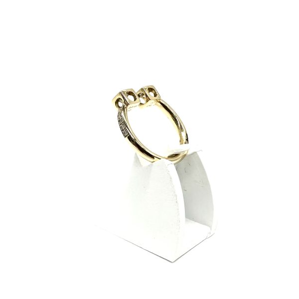 bijou occasion bijouterie frot guilde or jaune bague dinh van cube diamants