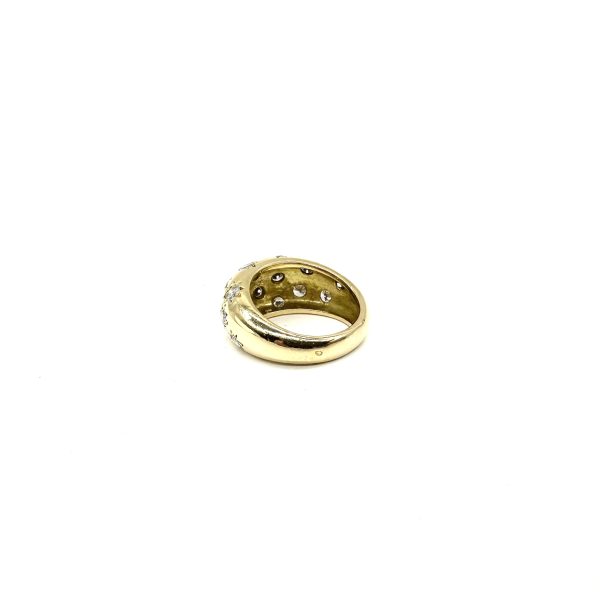 bijou occasion bijouterie frot guilde or 750 jaune bague diamants jonc