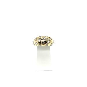 bijou occasion bijouterie frot guilde or 750 jaune bague diamants jonc