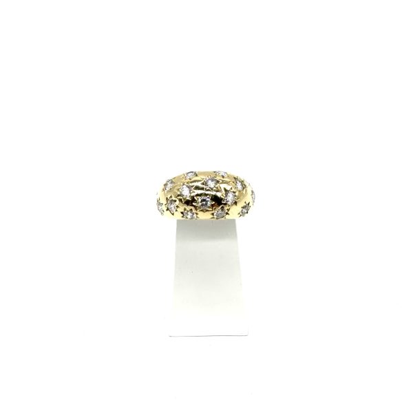 bijou occasion bijouterie frot guilde or 750 jaune bague diamants jonc