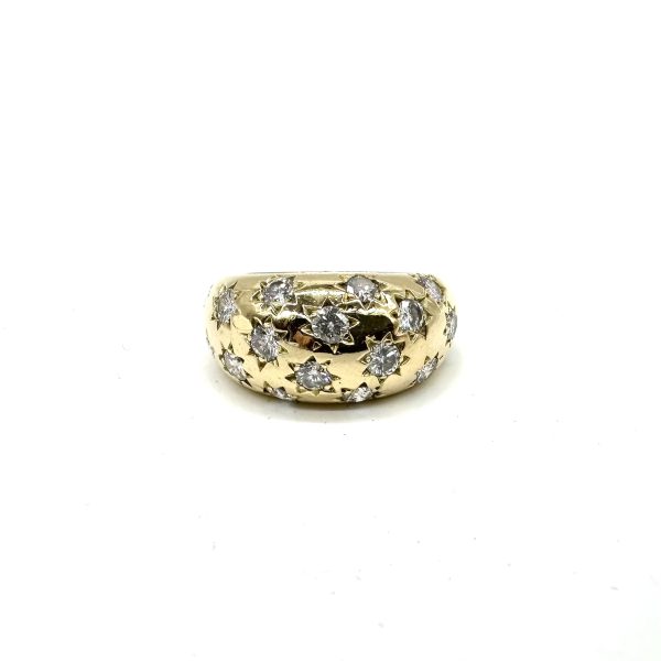 bijou occasion bijouterie frot guilde or 750 jaune bague diamants jonc