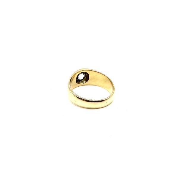 Bague jonc or jaune et diamant – Image 5